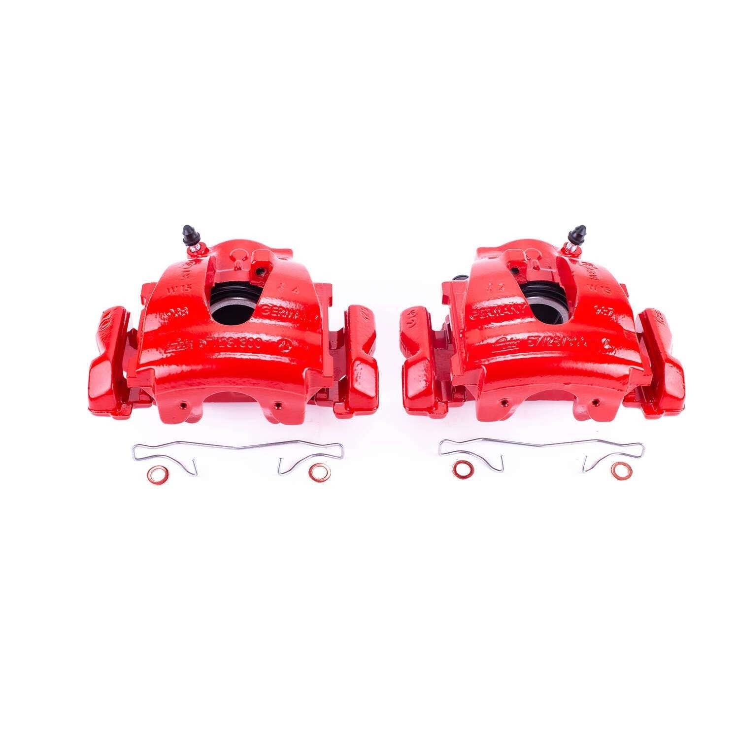 PowerStop Power Stop 04-08 Chrysler Crossfire Front Red Calipers w/Brackets - Pair S1820