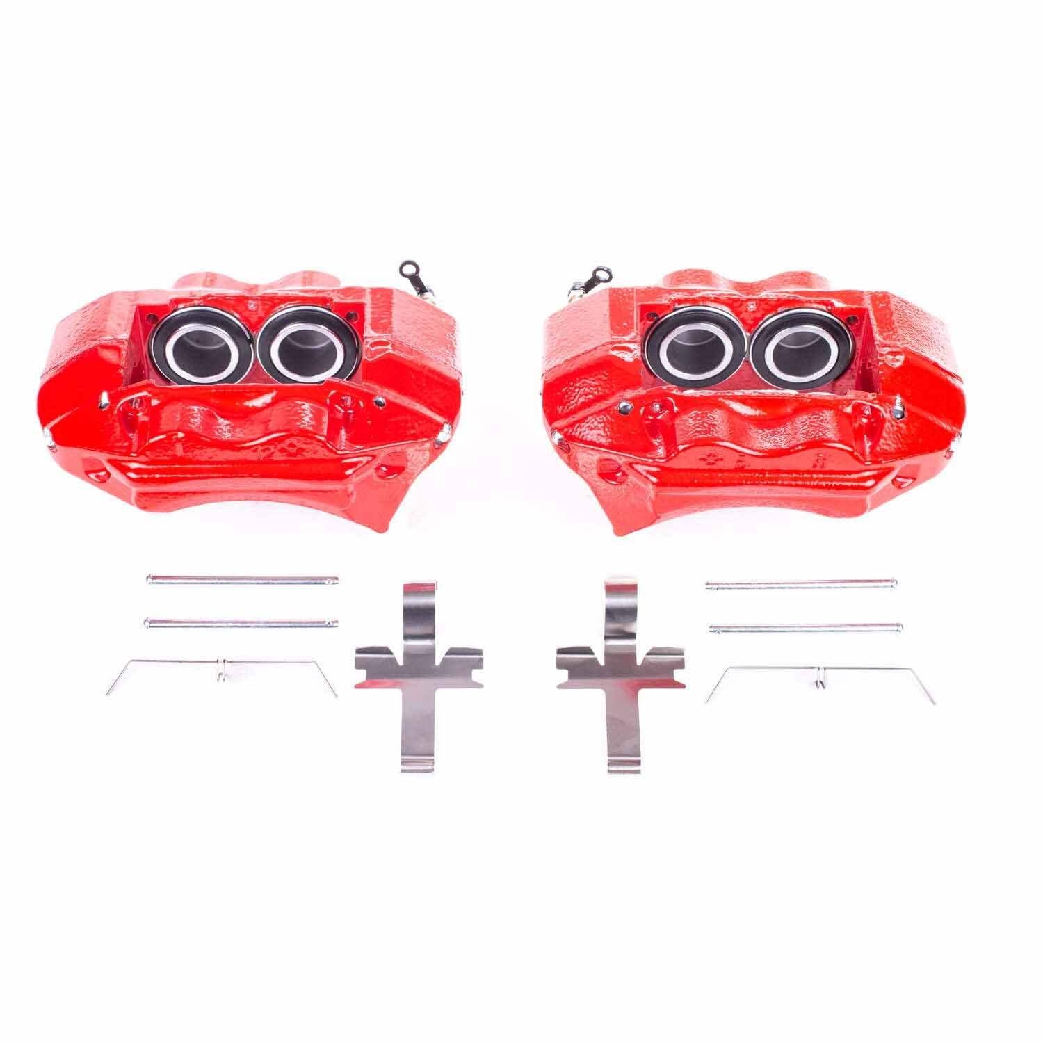 PowerStop Power Stop 96-02 Toyota 4Runner Front Red Calipers w/o Brackets - Pair S1828