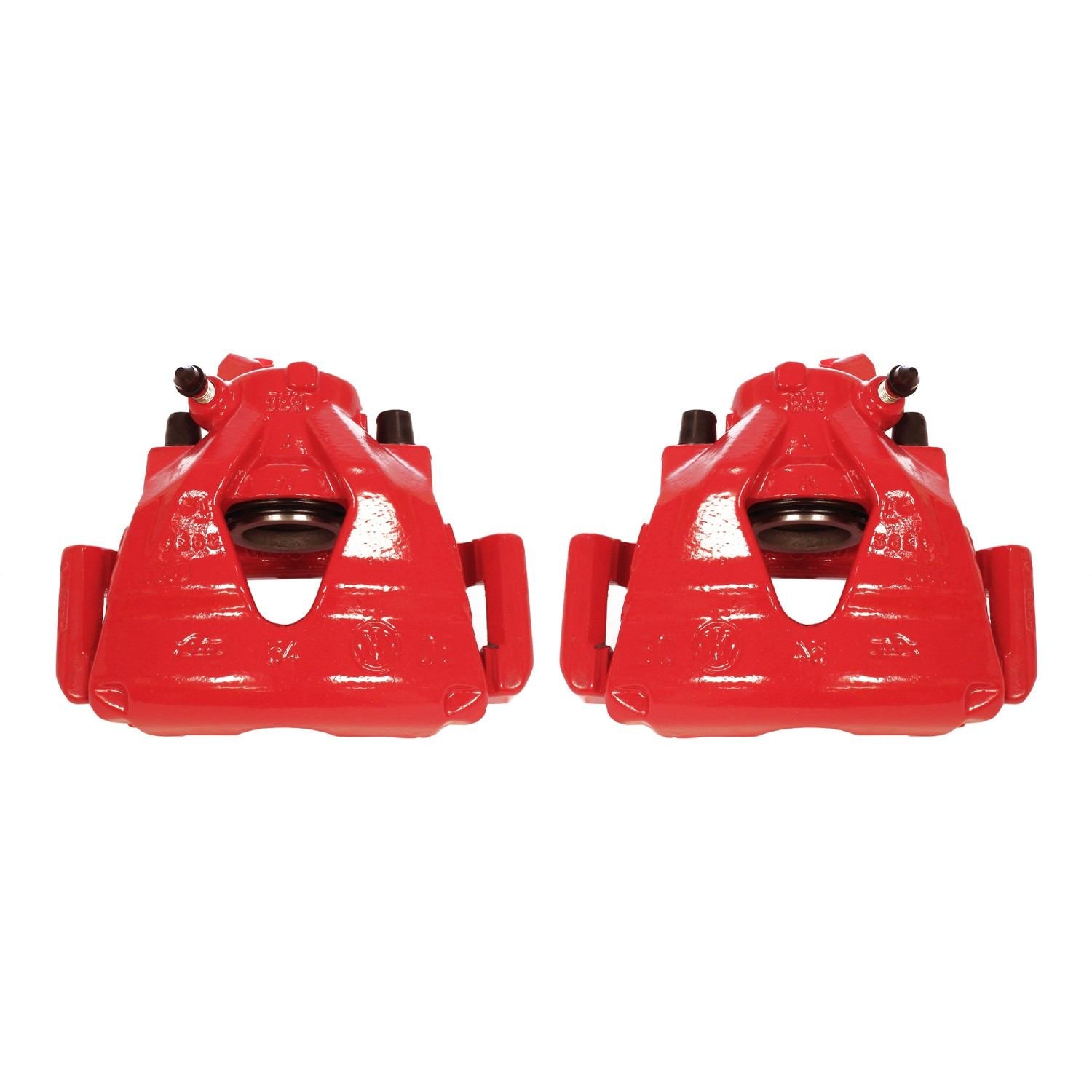 PowerStop Power Stop 99-10 Volkswagen Beetle Front Red Calipers w/Brackets - Pair S2014