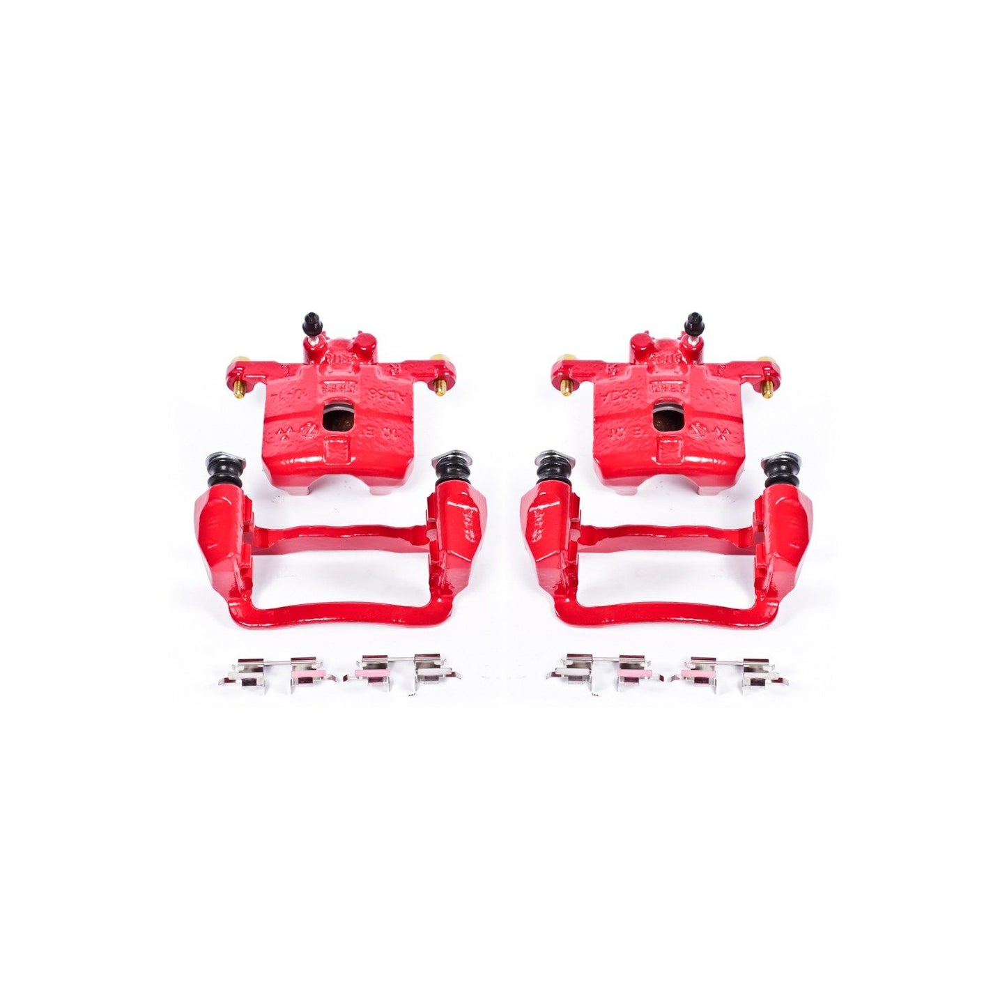 PowerStop Power Stop 05-06 Saab 9-2X Rear Red Calipers w/Brackets - Pair S2066A