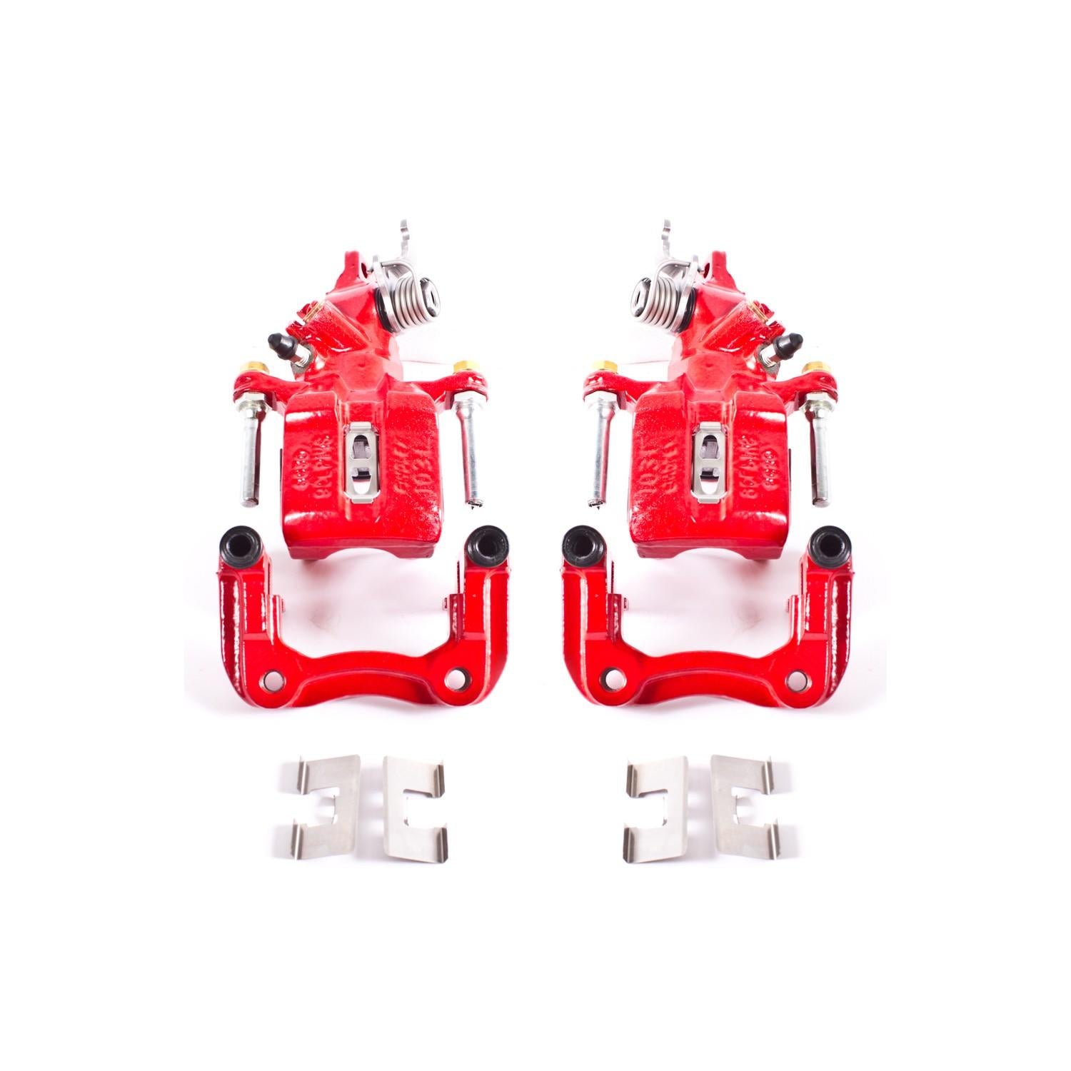 PowerStop Power Stop 04-08 Acura TSX Rear Red Calipers w/Brackets - Pair S2068
