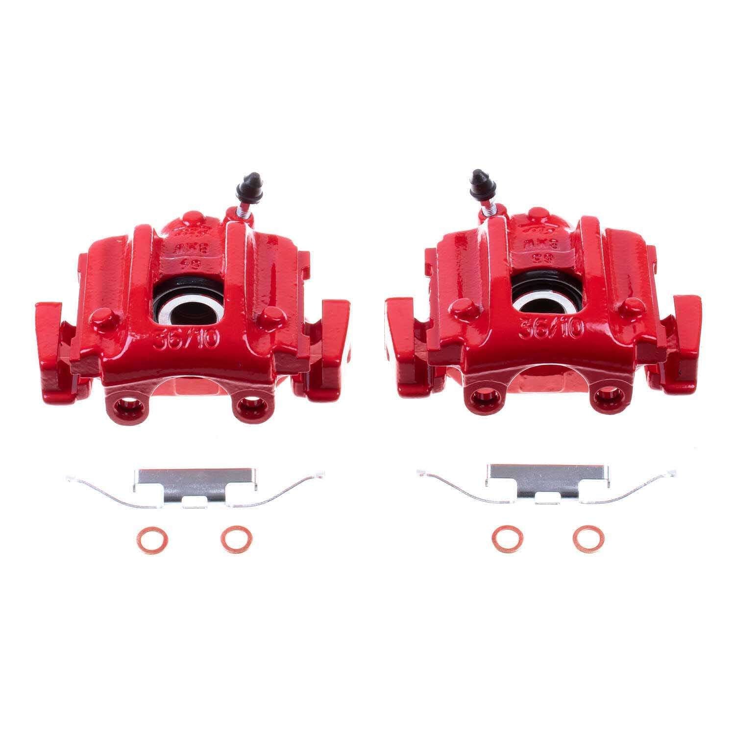 PowerStop Power Stop 96-02 BMW Z3 Rear Red Calipers - Pair S2074