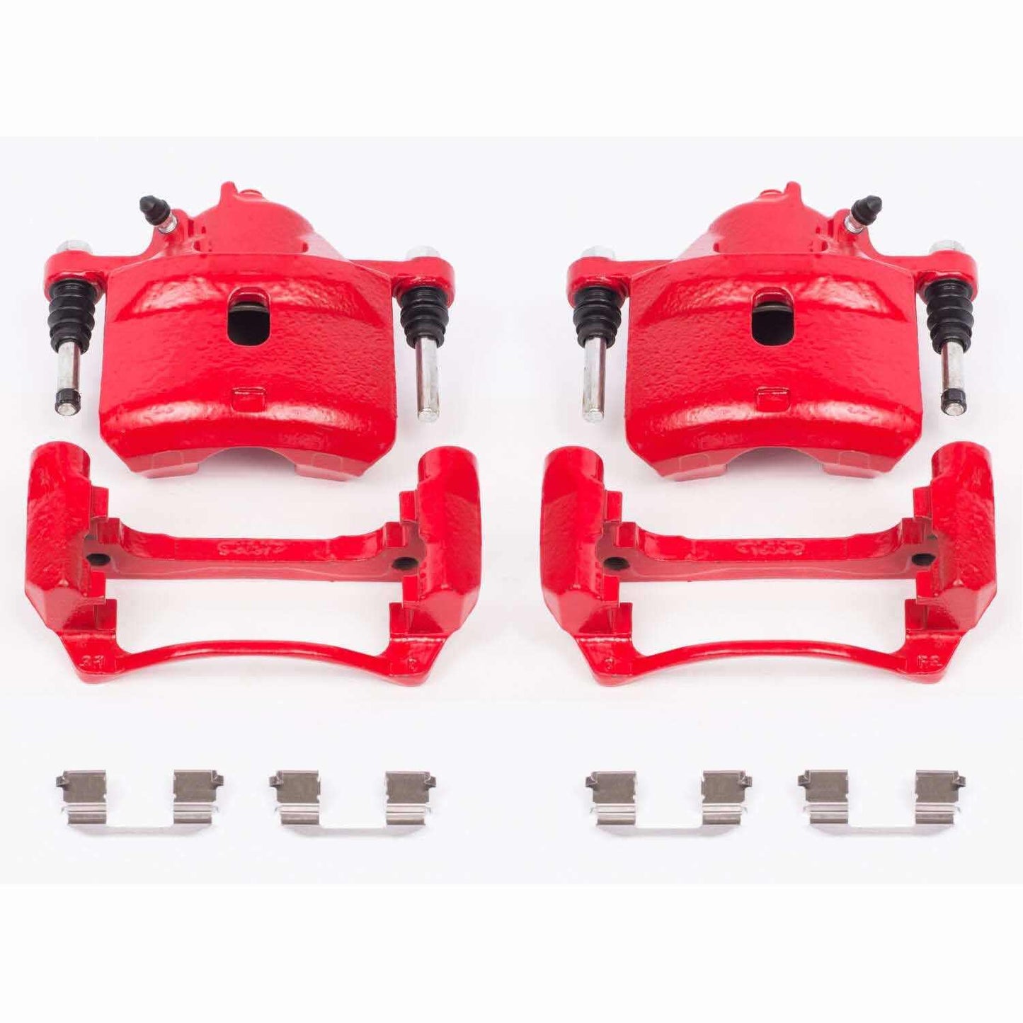 PowerStop Power Stop 98-02 Honda Accord Front Red Calipers w/Brackets - Pair S2090