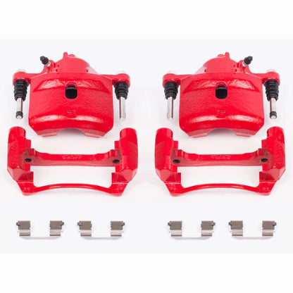PowerStop Power Stop 98-02 Honda Accord Front Red Calipers w/Brackets - Pair S2090