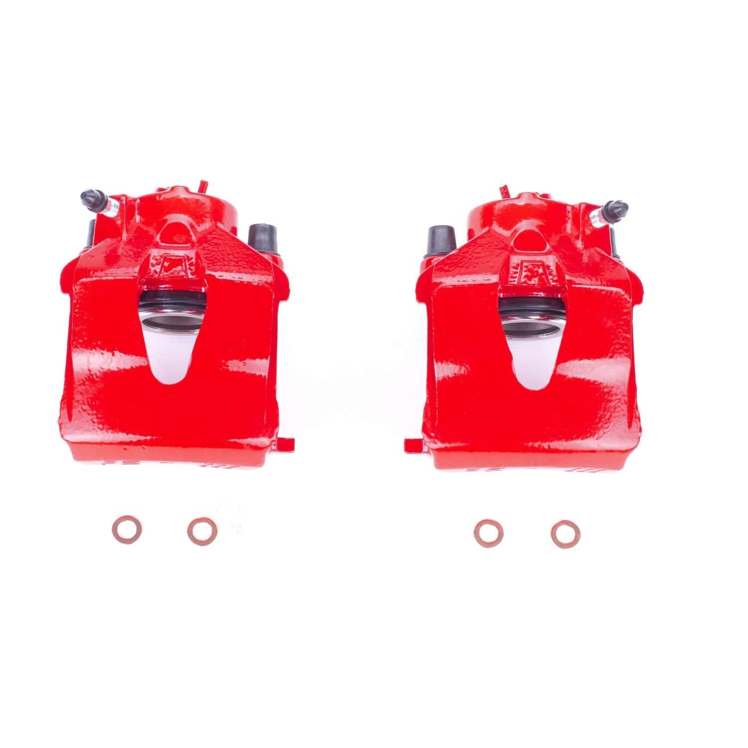 PowerStop Power Stop 1998 Volkswagen Beetle Front Red Calipers - Pair S2110