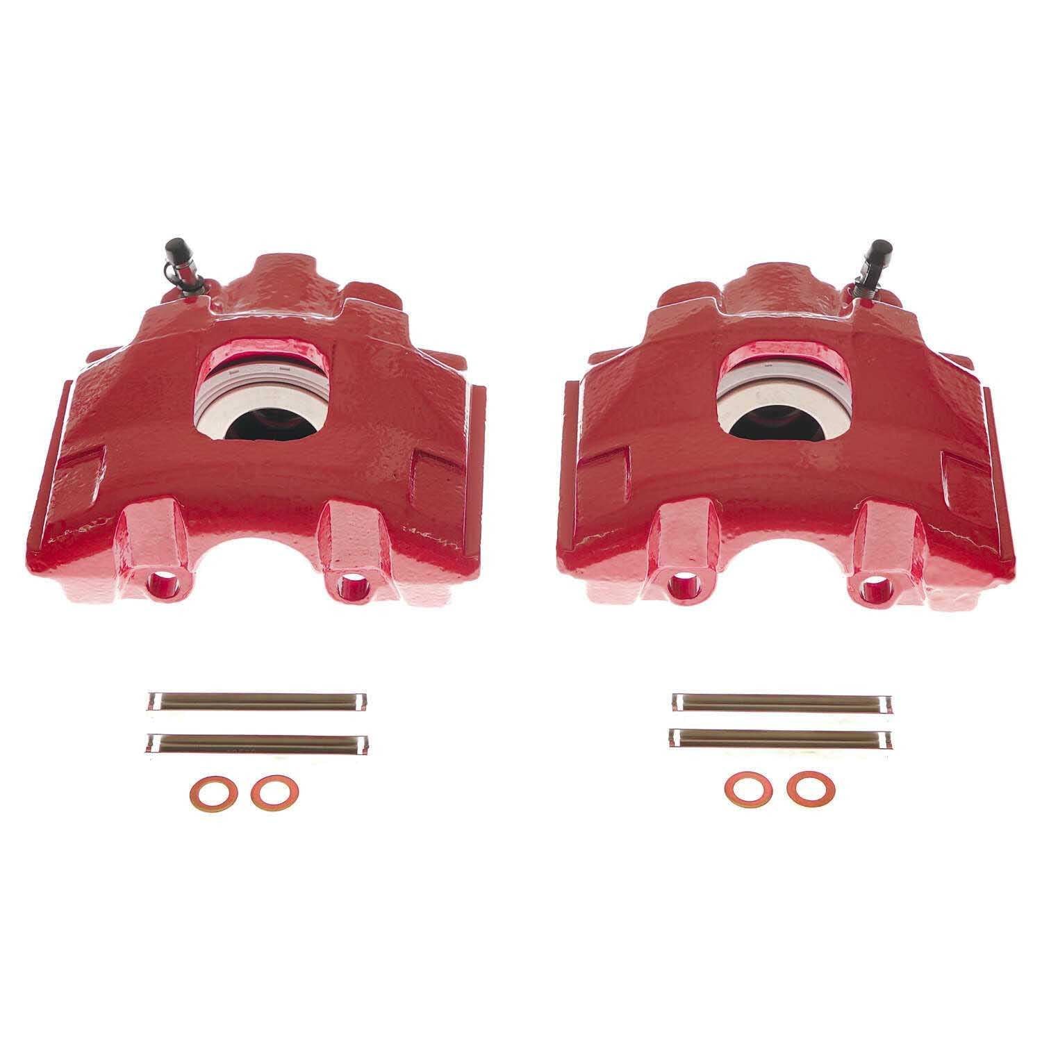 PowerStop Power Stop 98-03 Mercedes-Benz ML320 Front Red Calipers w/o Brackets - Pair S2114