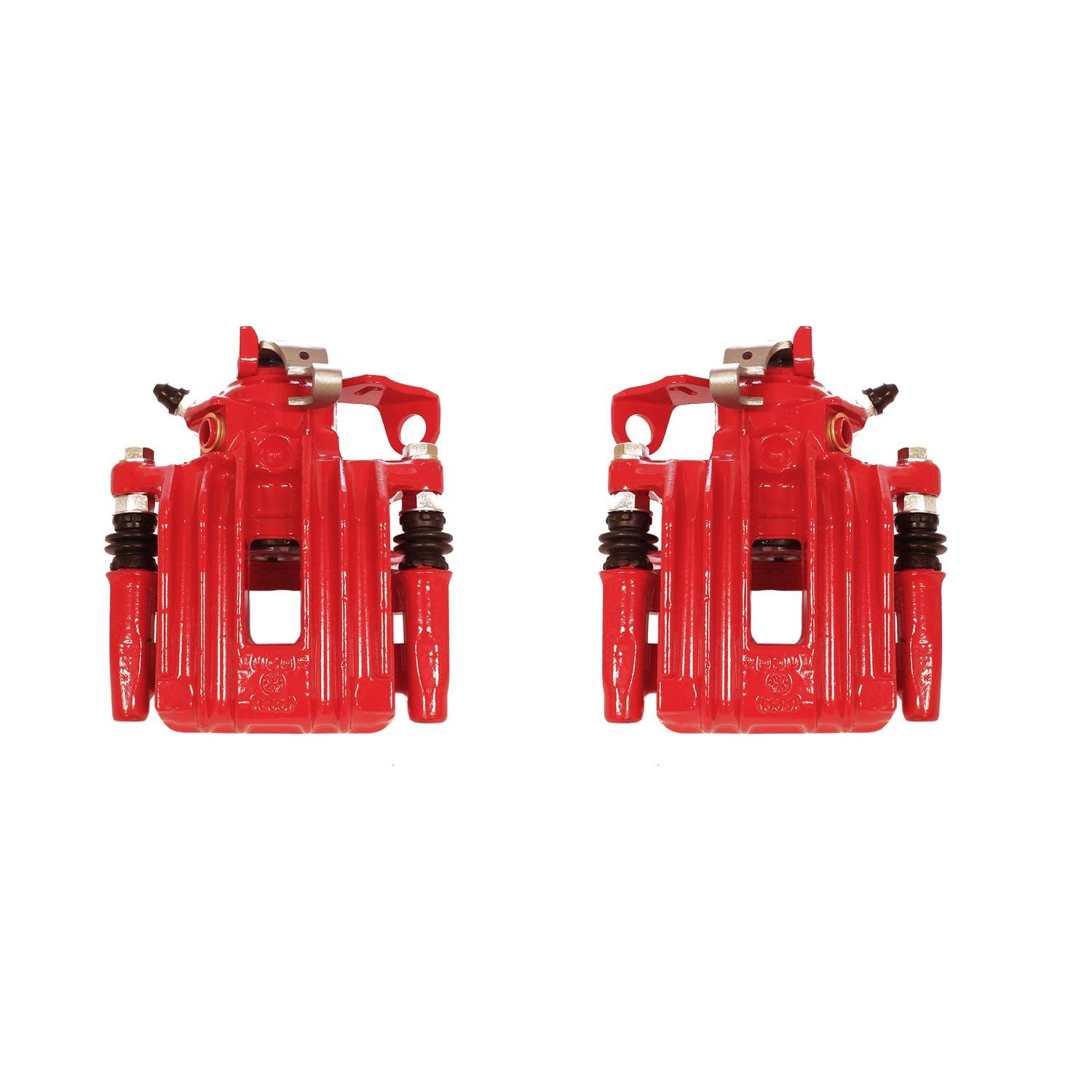 PowerStop Power Stop 00-10 Volkswagen Beetle Rear Red Calipers w/Brackets - Pair S2576