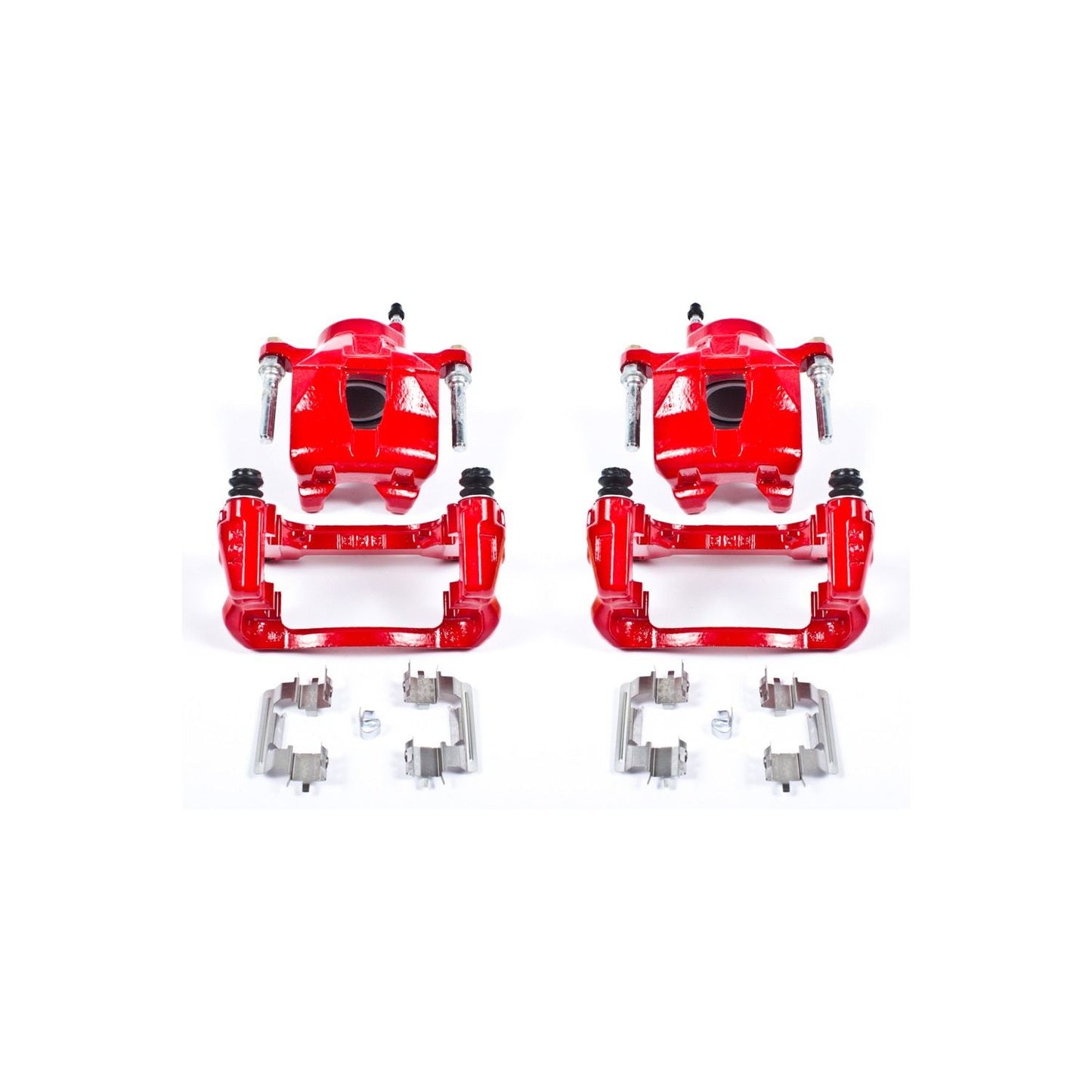 PowerStop Power Stop 05-10 Scion tC Front Red Calipers w/Brackets - Pair S2580A