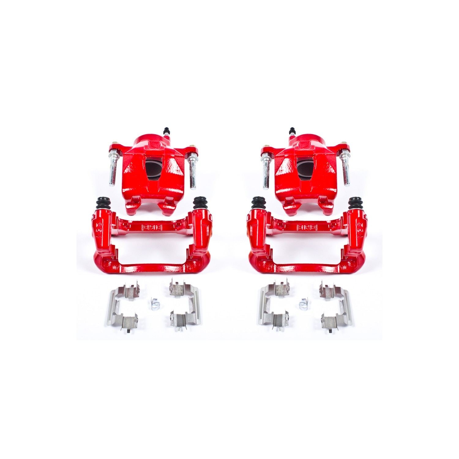 PowerStop Power Stop 05-10 Scion tC Front Red Calipers w/Brackets - Pair S2580A