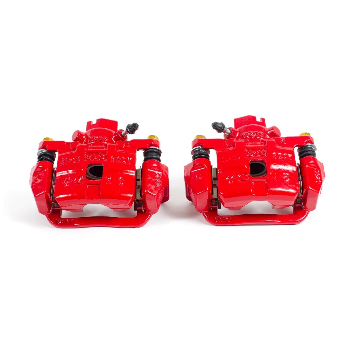 PowerStop Power Stop 03-06 Subaru Baja Rear Red Calipers w/Brackets - Pair S2582