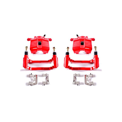 PowerStop Power Stop 01-03 Acura CL Front Red Calipers w/Brackets - Pair S2584