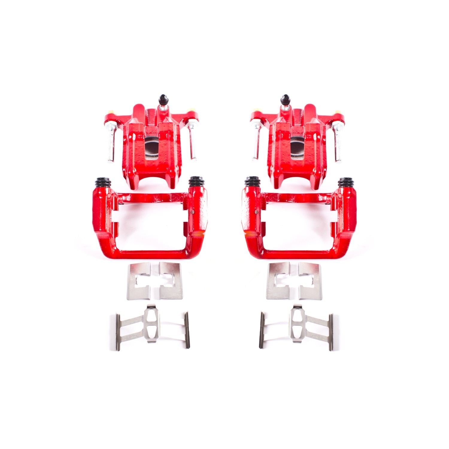 PowerStop Power Stop 01-03 Acura CL Rear Red Calipers w/Brackets - Pair S2588