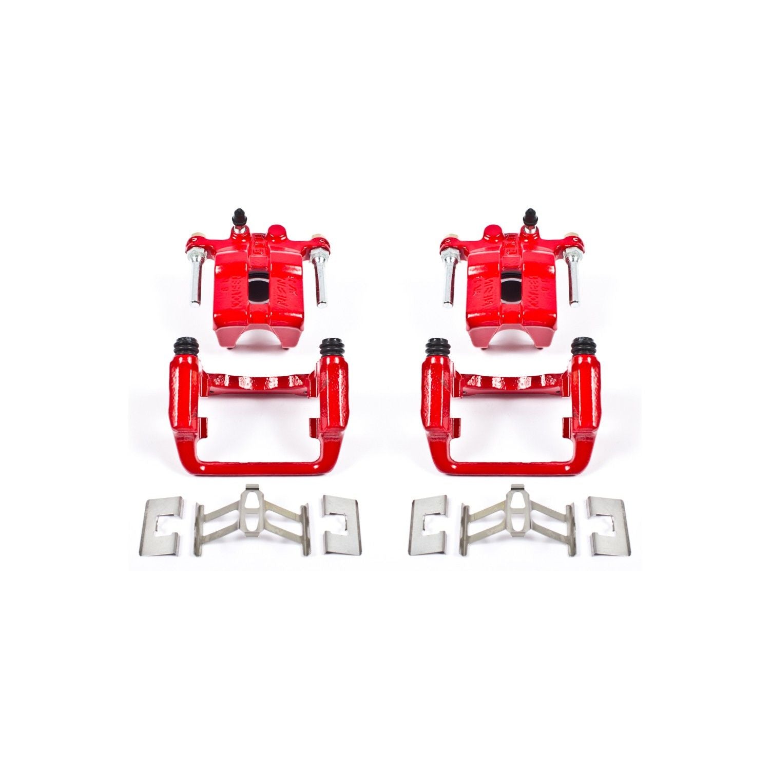 PowerStop Power Stop 99-04 Acura RL Rear Red Calipers w/Brackets - Pair S2596