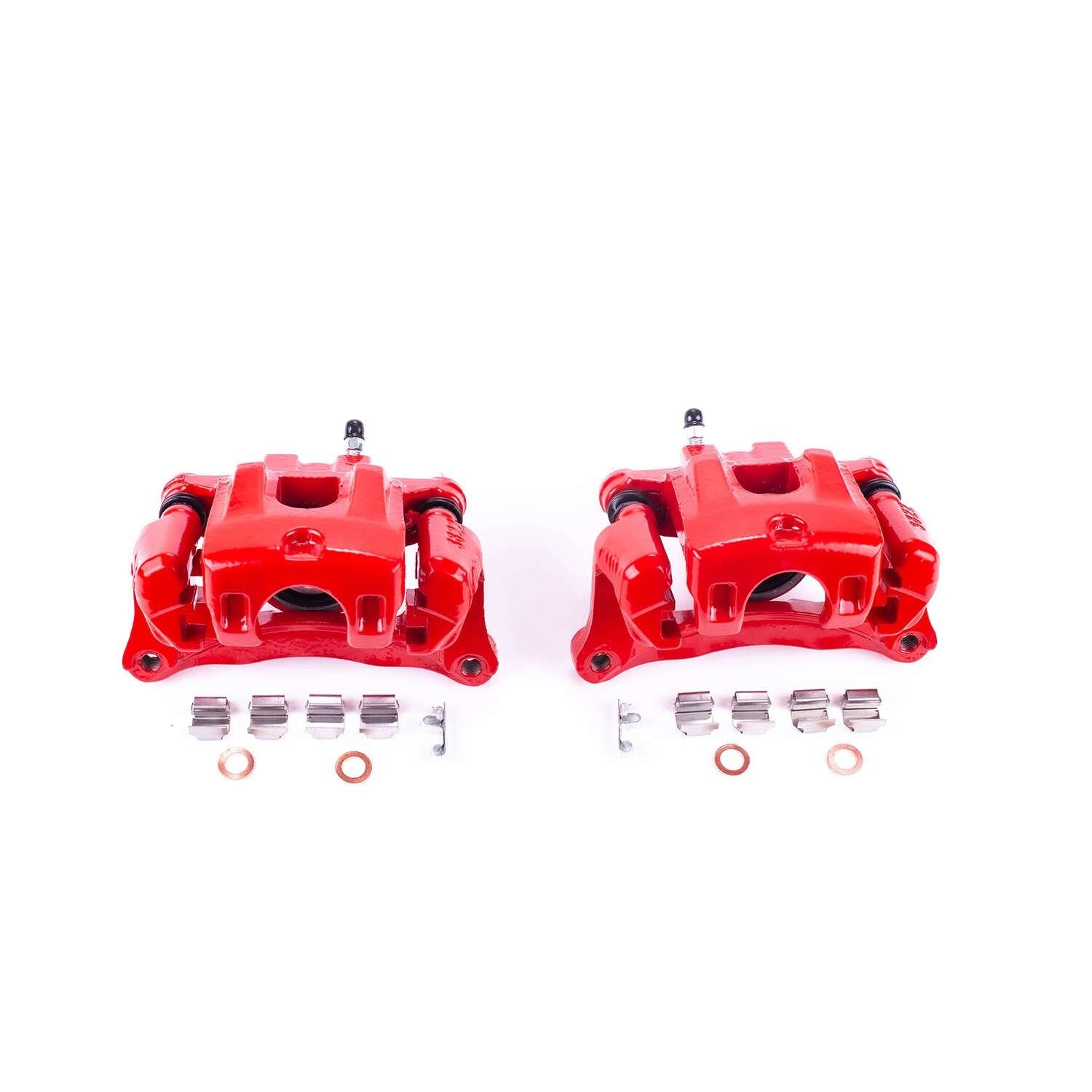 PowerStop Power Stop 00-04 Toyota Avalon Rear Red Calipers w/Brackets - Pair S2598