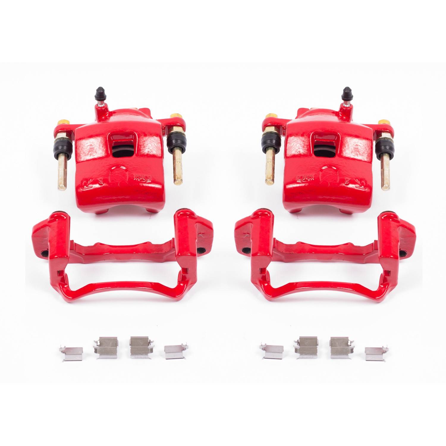 PowerStop Power Stop 99-03 Mazda Protege Front Red Calipers w/Brackets - Pair S2602
