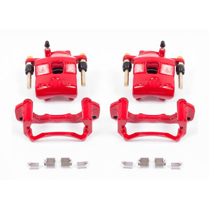 PowerStop Power Stop 99-03 Mazda Protege Front Red Calipers w/Brackets - Pair S2602