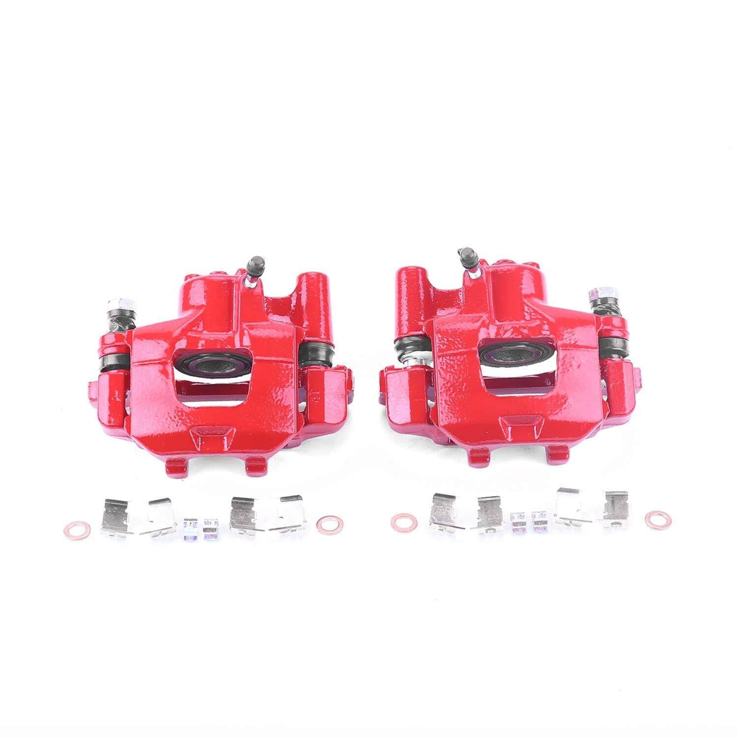 PowerStop Power Stop 00-01 Lexus ES300 Rear Red Calipers w/Brackets - Pair S2610