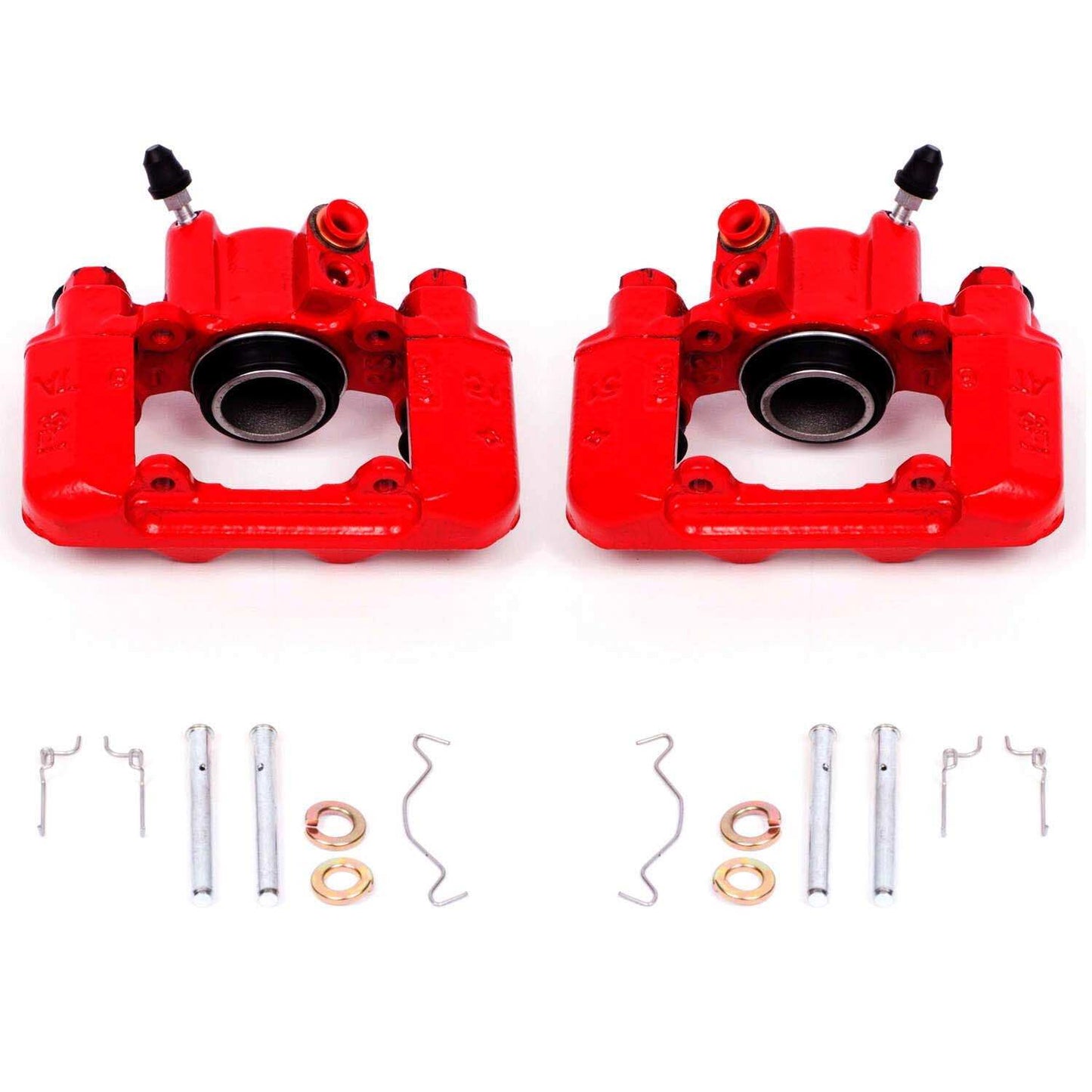 PowerStop Power Stop 03-06 Pontiac Vibe Rear Red Calipers w/o Brackets - Pair S2612
