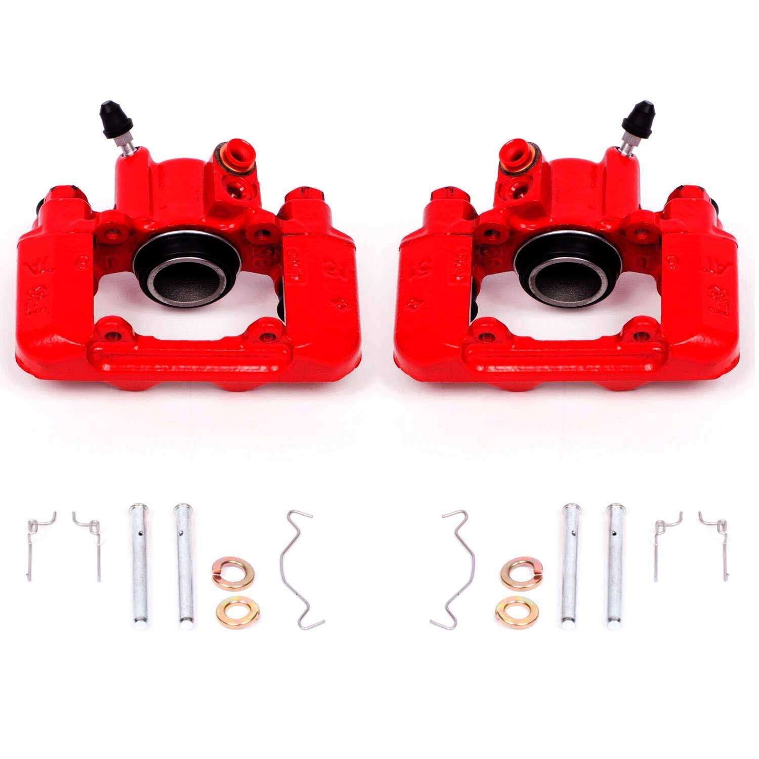 PowerStop Power Stop 03-06 Pontiac Vibe Rear Red Calipers w/o Brackets - Pair S2612