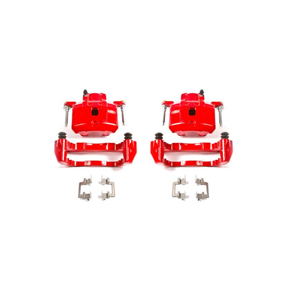 PowerStop Power Stop 01-05 Chrysler Sebring Front Red Calipers w/Brackets - Pair S2614