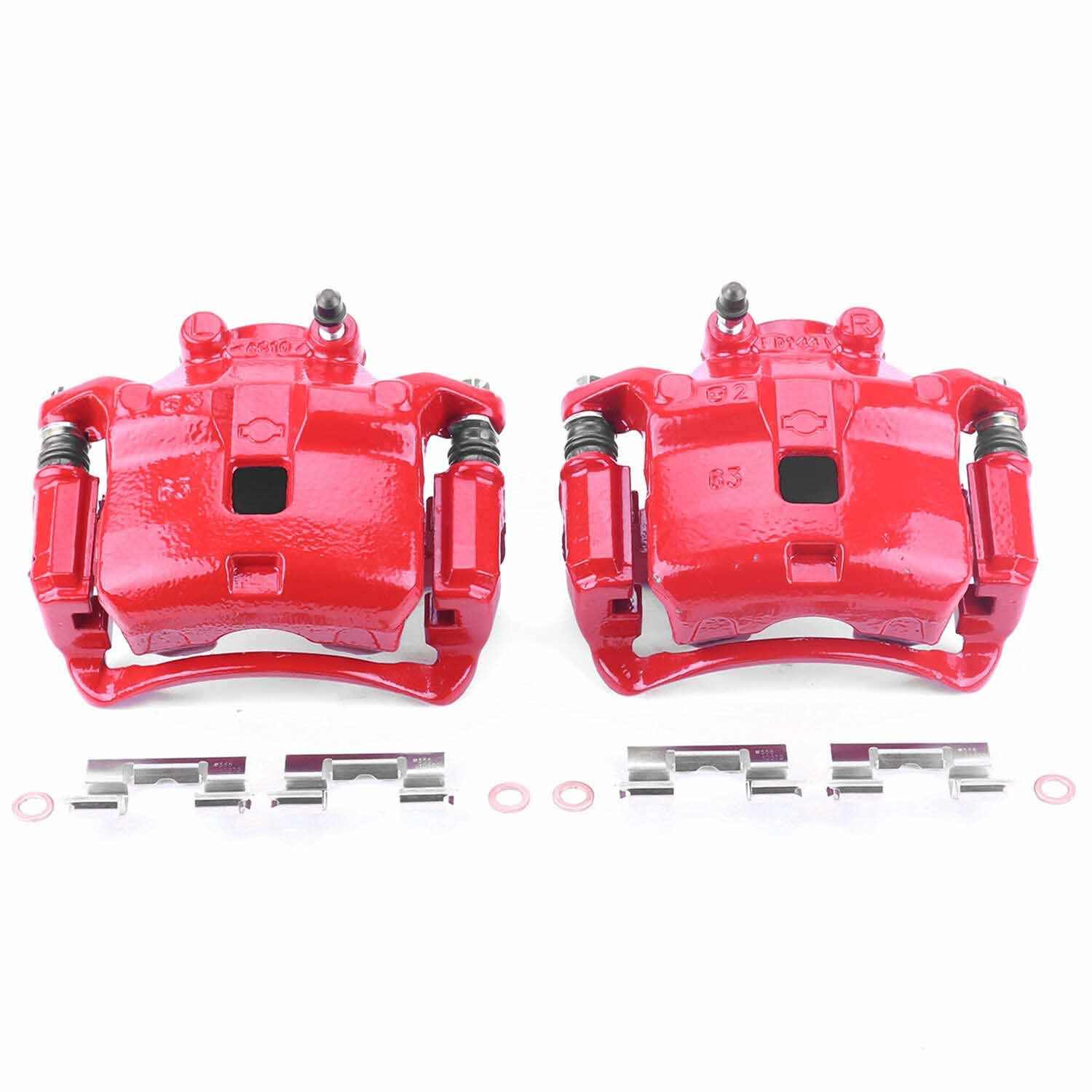 PowerStop Power Stop 00-06 Nissan Sentra Front Red Calipers w/Brackets - Pair S2618