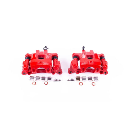 PowerStop Power Stop 2000 Toyota Camry Rear Red Calipers w/Brackets - Pair S2620