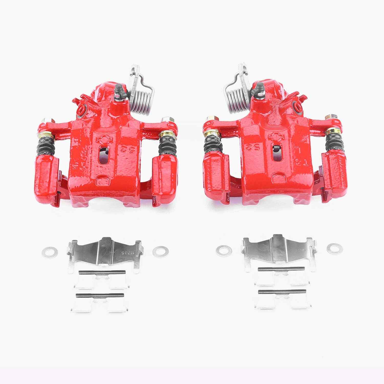 PowerStop Power Stop 99-01 Infiniti G20 Rear Red Calipers w/Brackets - Pair S2626