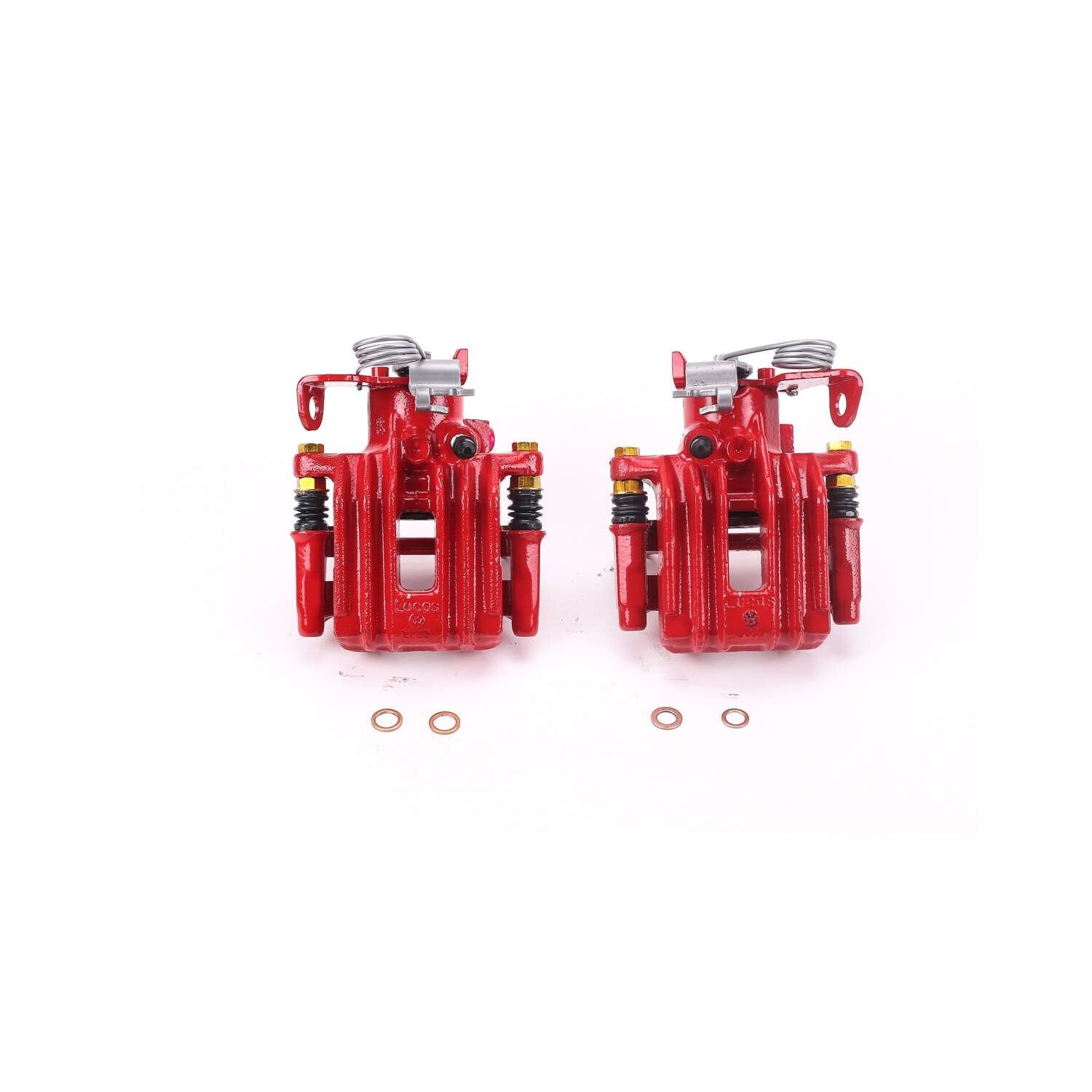 PowerStop Power Stop 98-04 Audi A6 Quattro Rear Red Calipers w/Brackets - Pair S2636