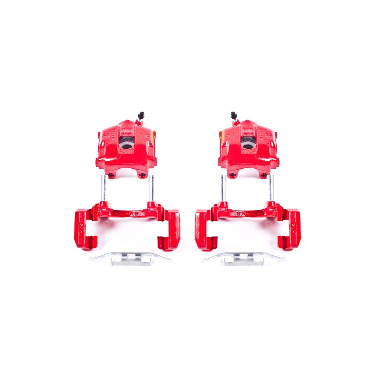 PowerStop Power Stop 01-05 BMW 320i Rear Red Calipers w/Brackets - Pair S2640A