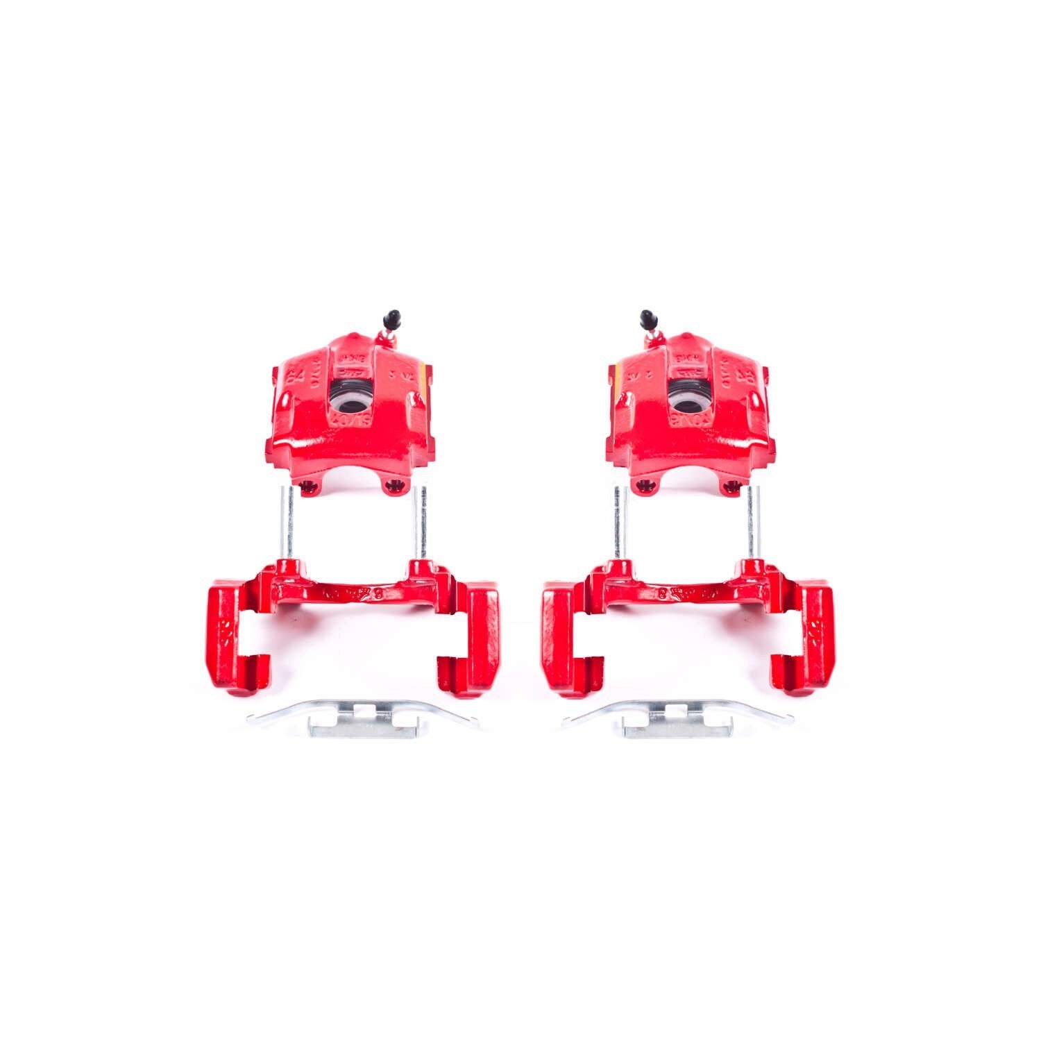 PowerStop Power Stop 01-05 BMW 320i Rear Red Calipers w/Brackets - Pair S2640A
