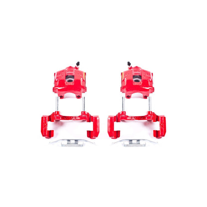 PowerStop Power Stop 01-05 BMW 320i Rear Red Calipers w/Brackets - Pair S2640A