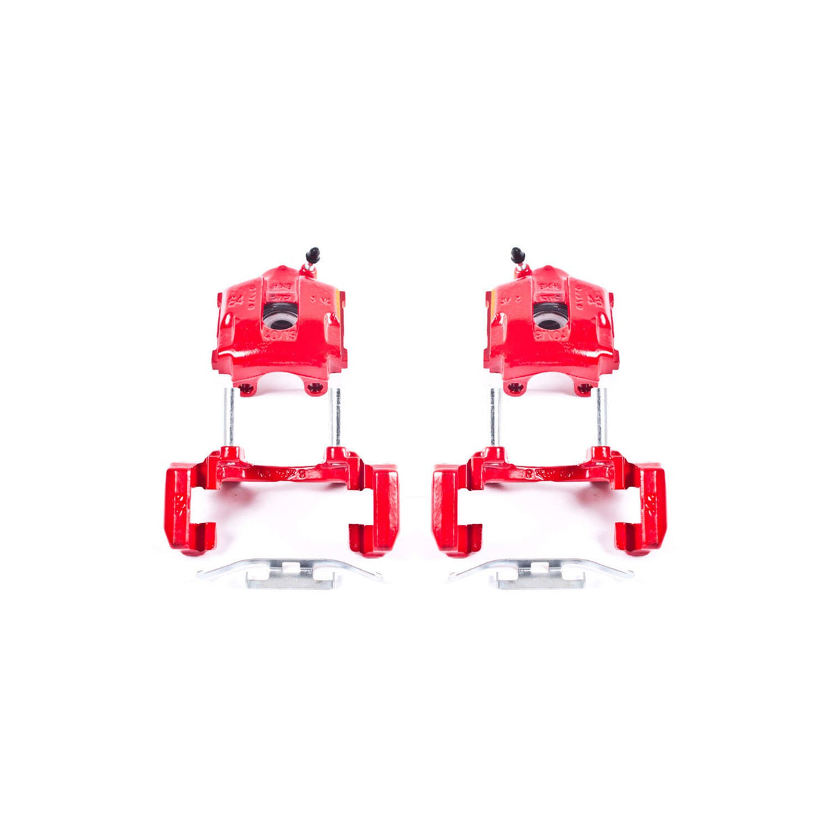 PowerStop Power Stop 01-05 BMW 320i Rear Red Calipers w/Brackets - Pair S2640A