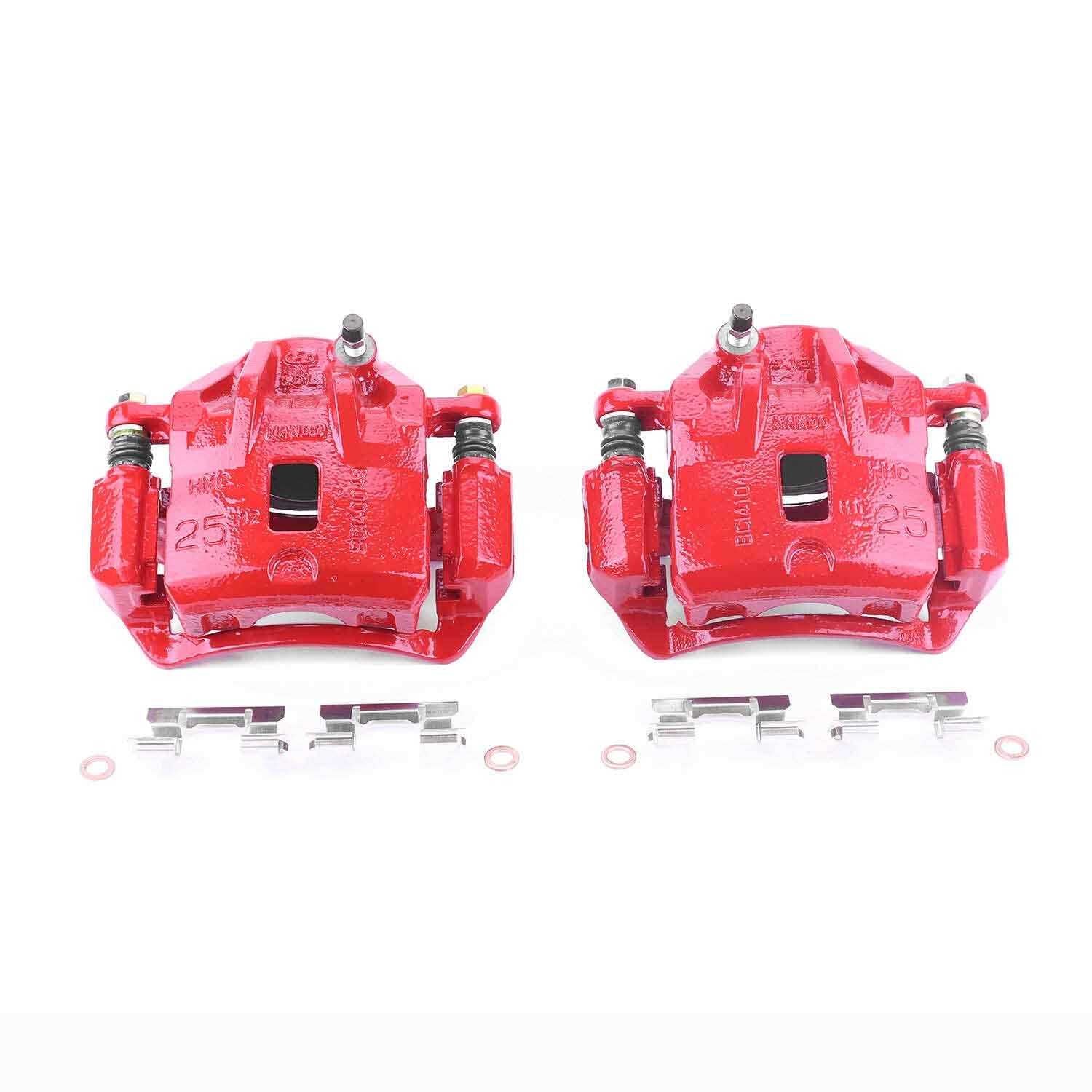PowerStop Power Stop 99-04 Hyundai Sonata Front Red Calipers w/Brackets - Pair S2648