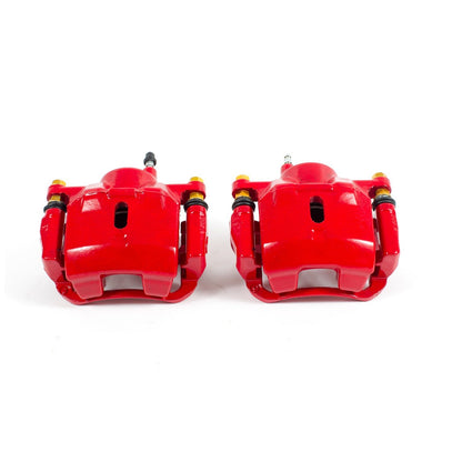 PowerStop Power Stop 01-05 Toyota Echo Front Red Calipers w/Brackets - Pair S2650
