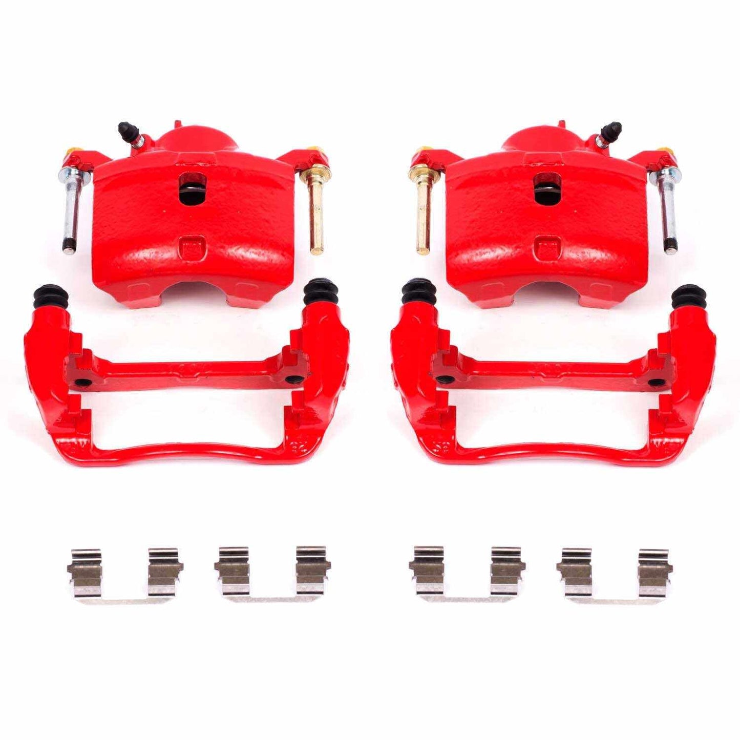 PowerStop Power Stop 13-15 Acura ILX Front Red Calipers w/Brackets - Pair S2660
