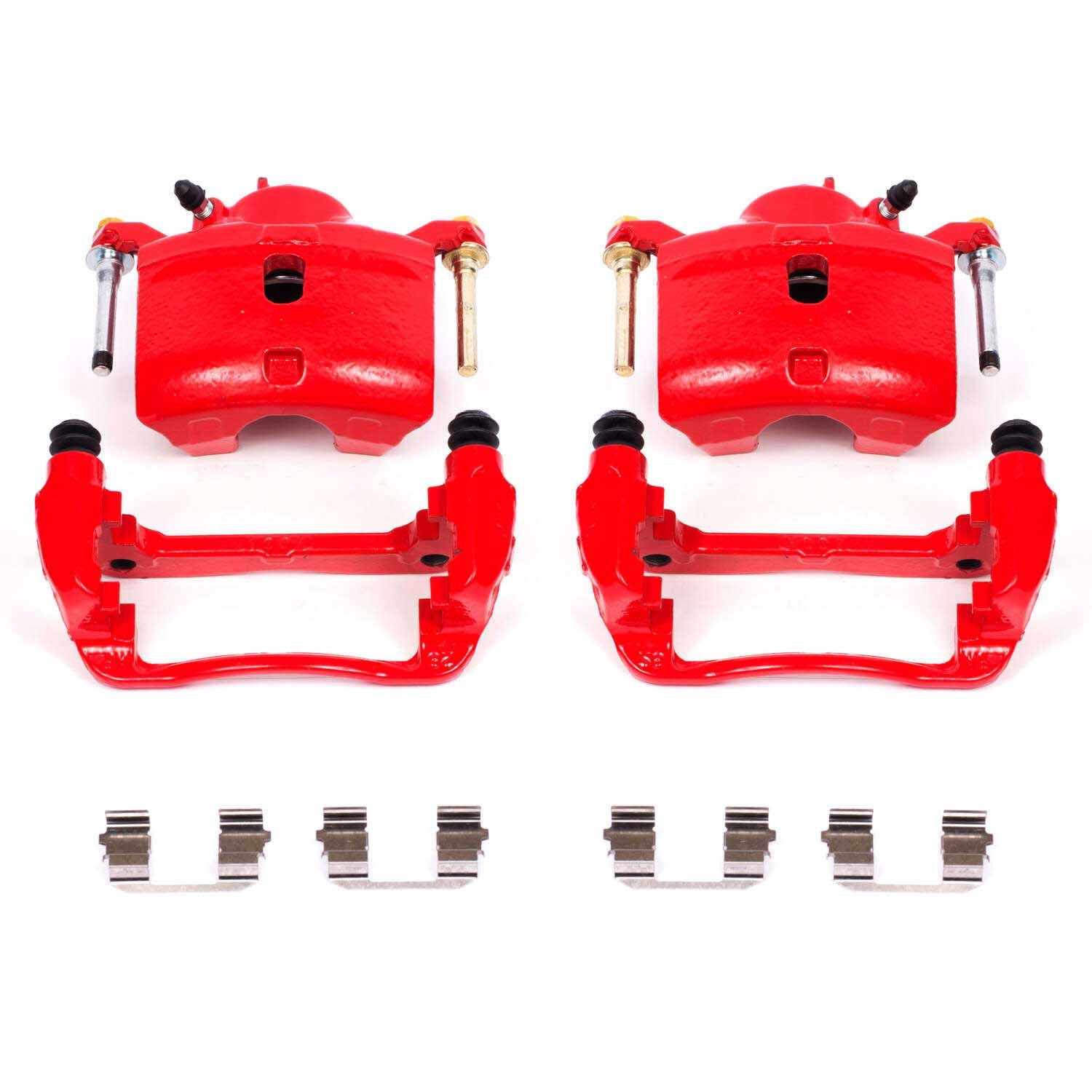PowerStop Power Stop 13-15 Acura ILX Front Red Calipers w/Brackets - Pair S2660