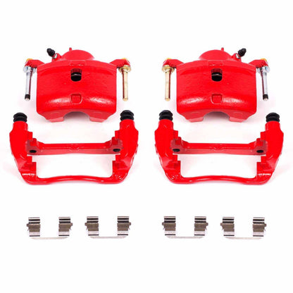 PowerStop Power Stop 13-15 Acura ILX Front Red Calipers w/Brackets - Pair S2660