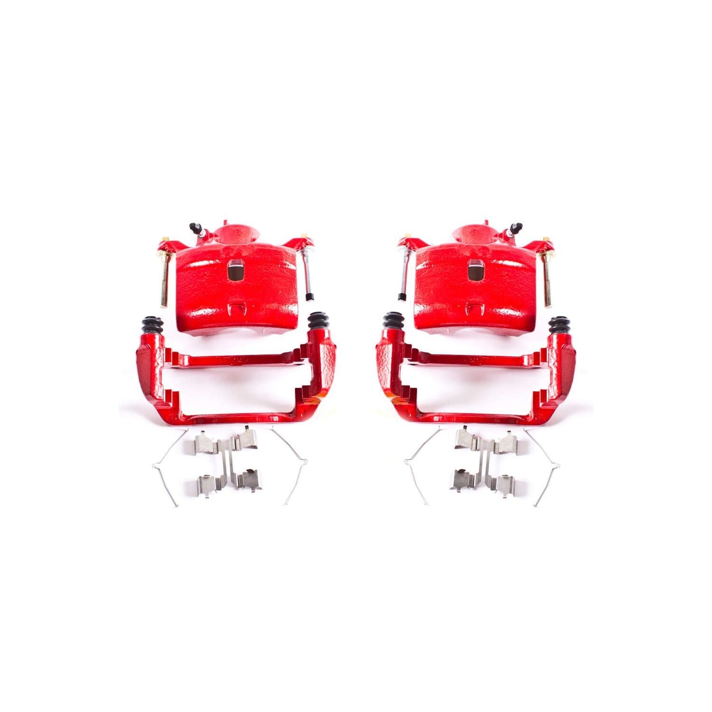PowerStop Power Stop 02-04 Honda CR-V Front Red Calipers w/Brackets - Pair S2662