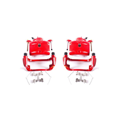 PowerStop Power Stop 02-04 Honda CR-V Front Red Calipers w/Brackets - Pair S2662