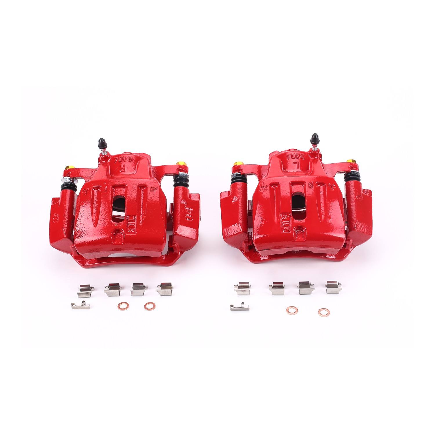 PowerStop Power Stop 01-07 Toyota Highlander Front Red Calipers w/Brackets - Pair S2664