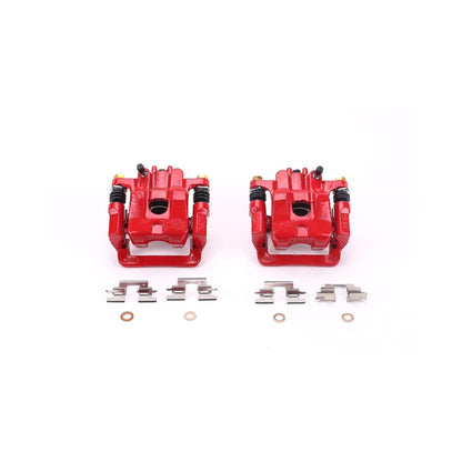 PowerStop Power Stop 01-06 Acura MDX Rear Red Calipers w/Brackets - Pair S2674