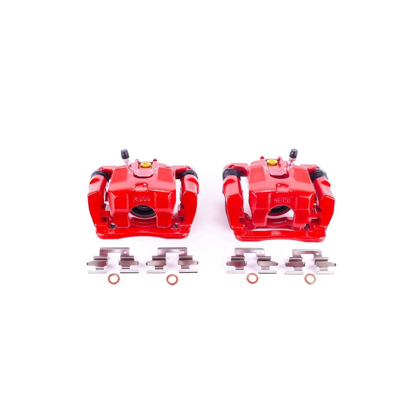 PowerStop Power Stop 02-04 Honda Odyssey Rear Red Calipers w/Brackets - Pair S2676