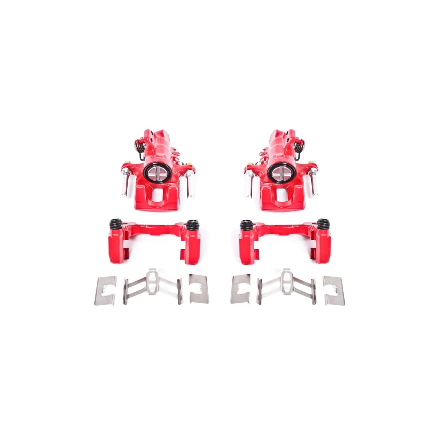 PowerStop Power Stop 01-05 Acura EL Rear Red Calipers w/Brackets - Pair S2678
