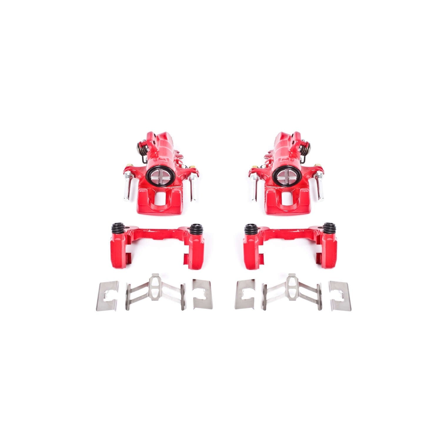 PowerStop Power Stop 01-05 Acura EL Rear Red Calipers w/Brackets - Pair S2678