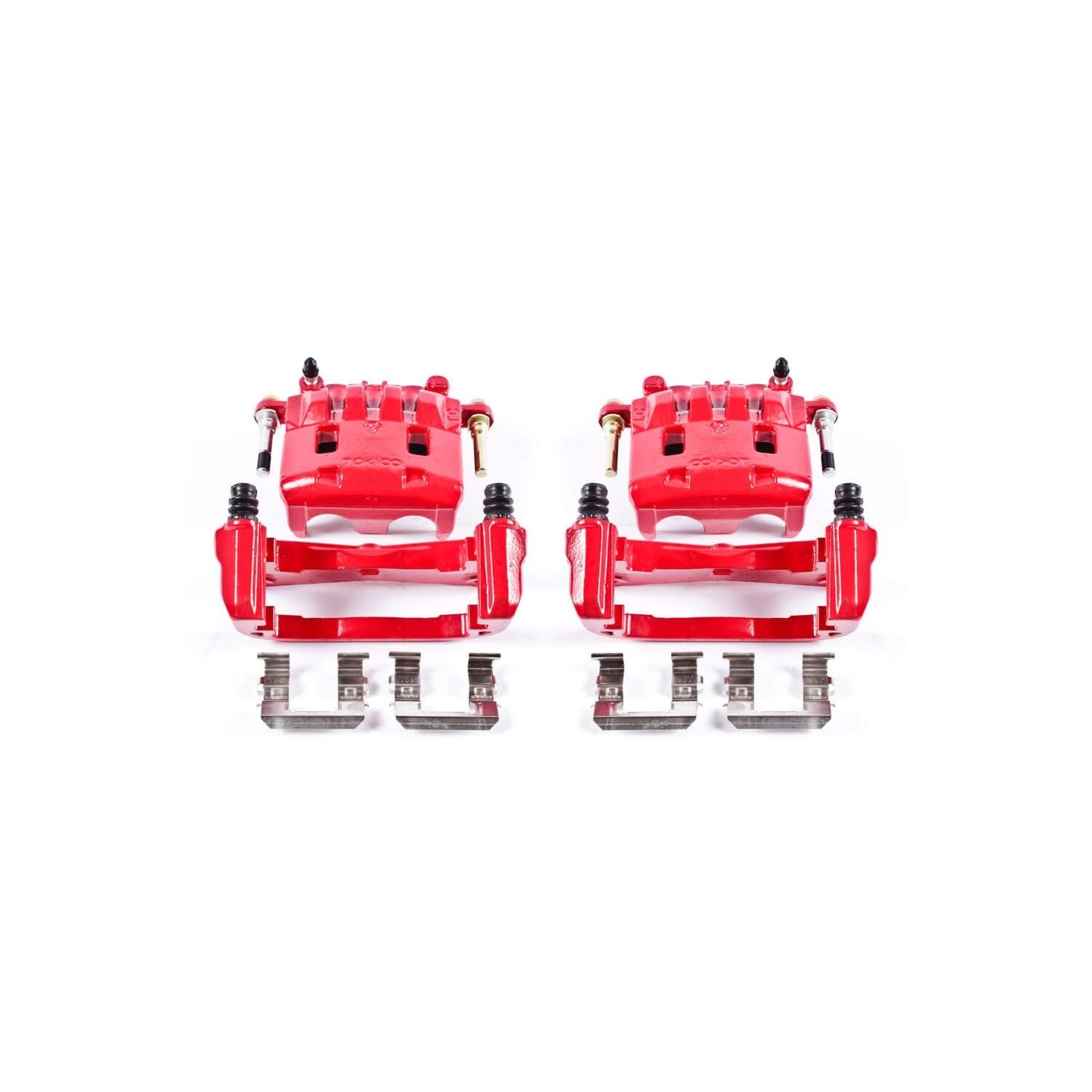 PowerStop Power Stop 16-17 Subaru Crosstrek Front Red Calipers w/Brackets - Pair S2682A