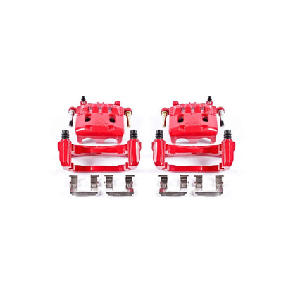 PowerStop Power Stop 16-17 Subaru Crosstrek Front Red Calipers w/Brackets - Pair S2682A