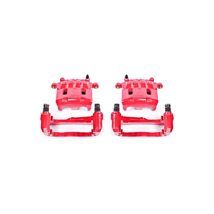 PowerStop Power Stop 05-06 Saab 9-2X Front Red Calipers w/Brackets - Pair S2682