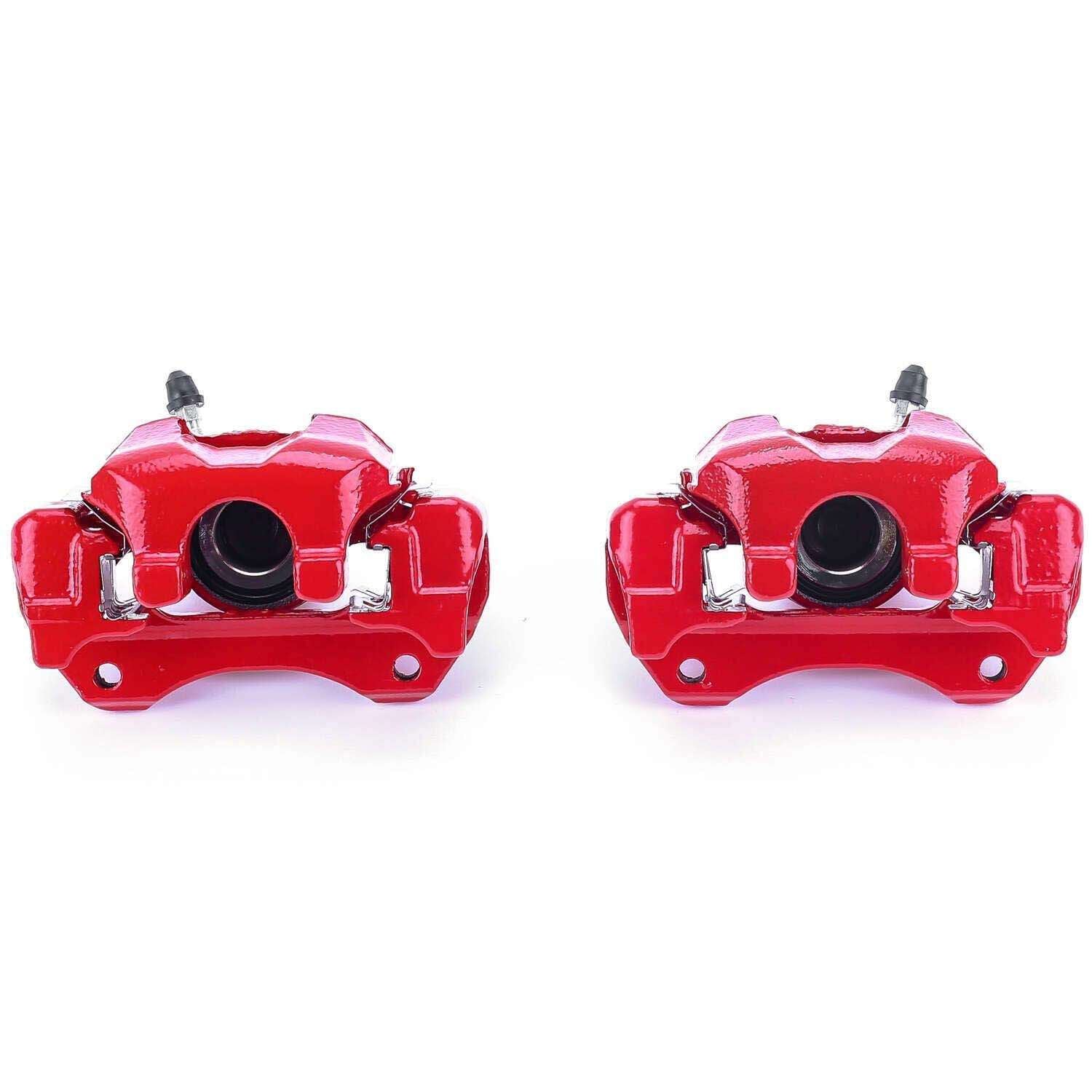PowerStop Power Stop 01-03 Toyota Highlander Rear Red Calipers w/Brackets - Pair S2684A
