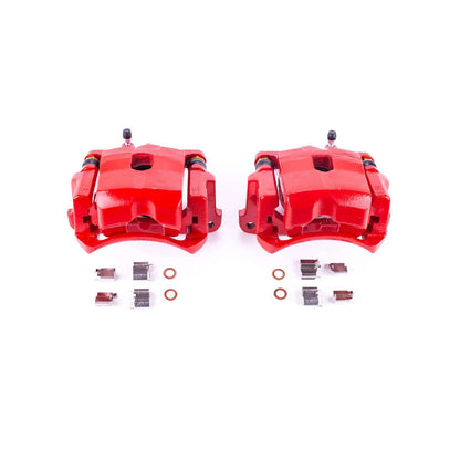 PowerStop Power Stop 01-05 Toyota RAV4 Front Red Calipers w/Brackets - Pair S2688