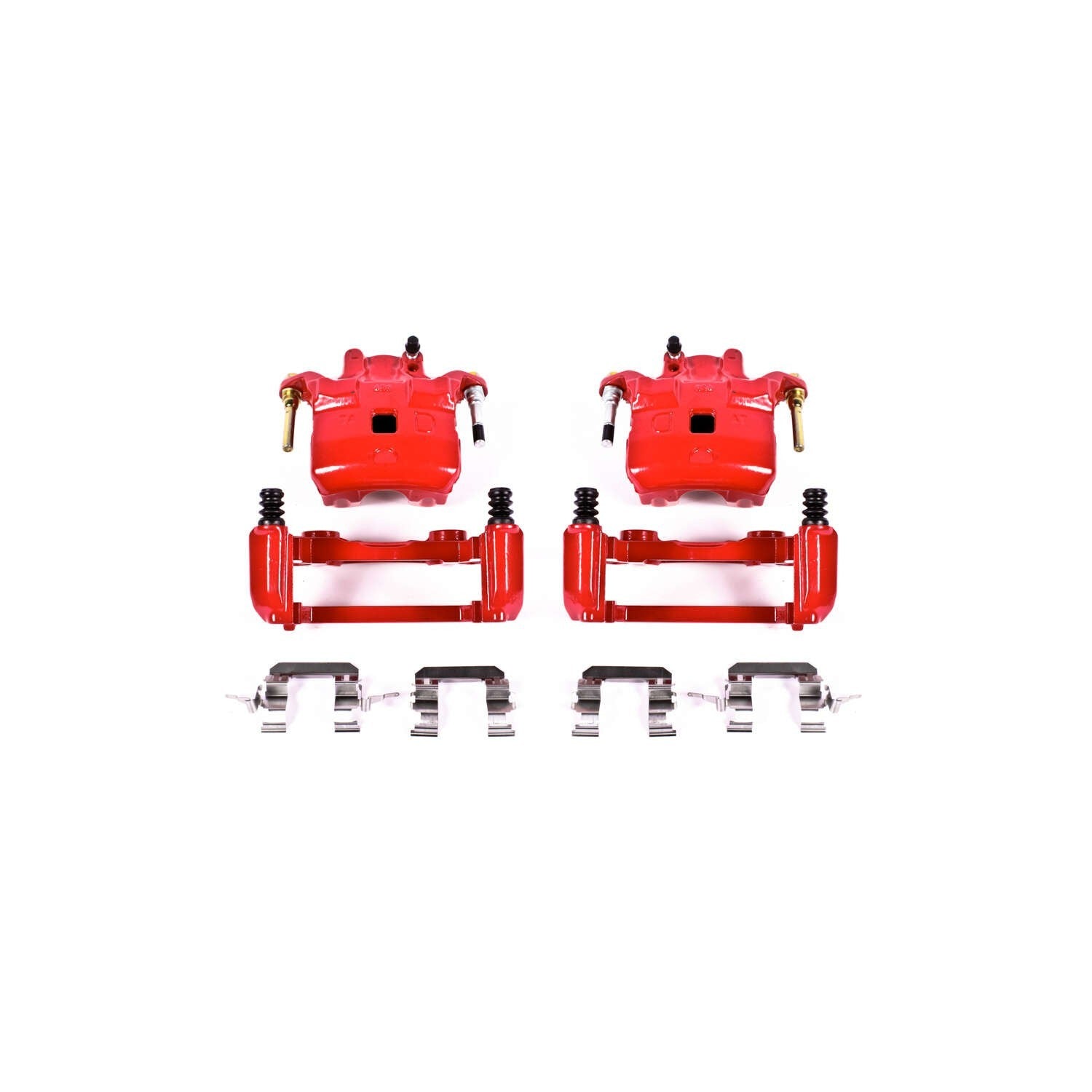 PowerStop Power Stop 03-05 Infiniti G35 Front Red Calipers w/Brackets - Pair S2690A